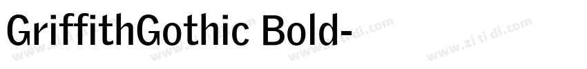GriffithGothic Bold字体转换 GriffithGothic Bold字体转换
